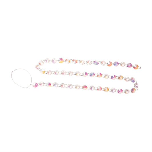 Melrose International Iridescent Glass Jewel Garland (Set of 2)