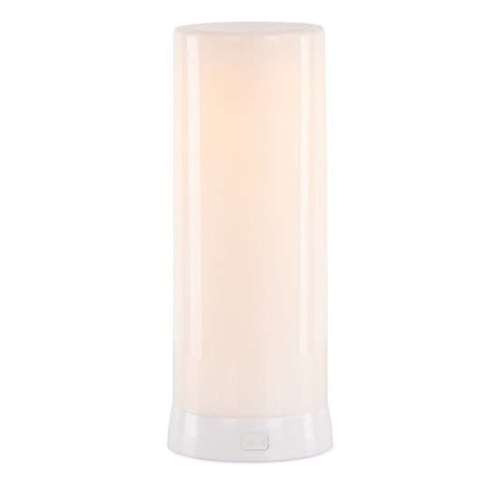 Melrose International LED FIA Flame Designer Candle with White Hue 7.5"H