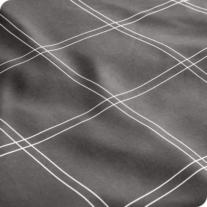 Modern Plaid - Grey/White-