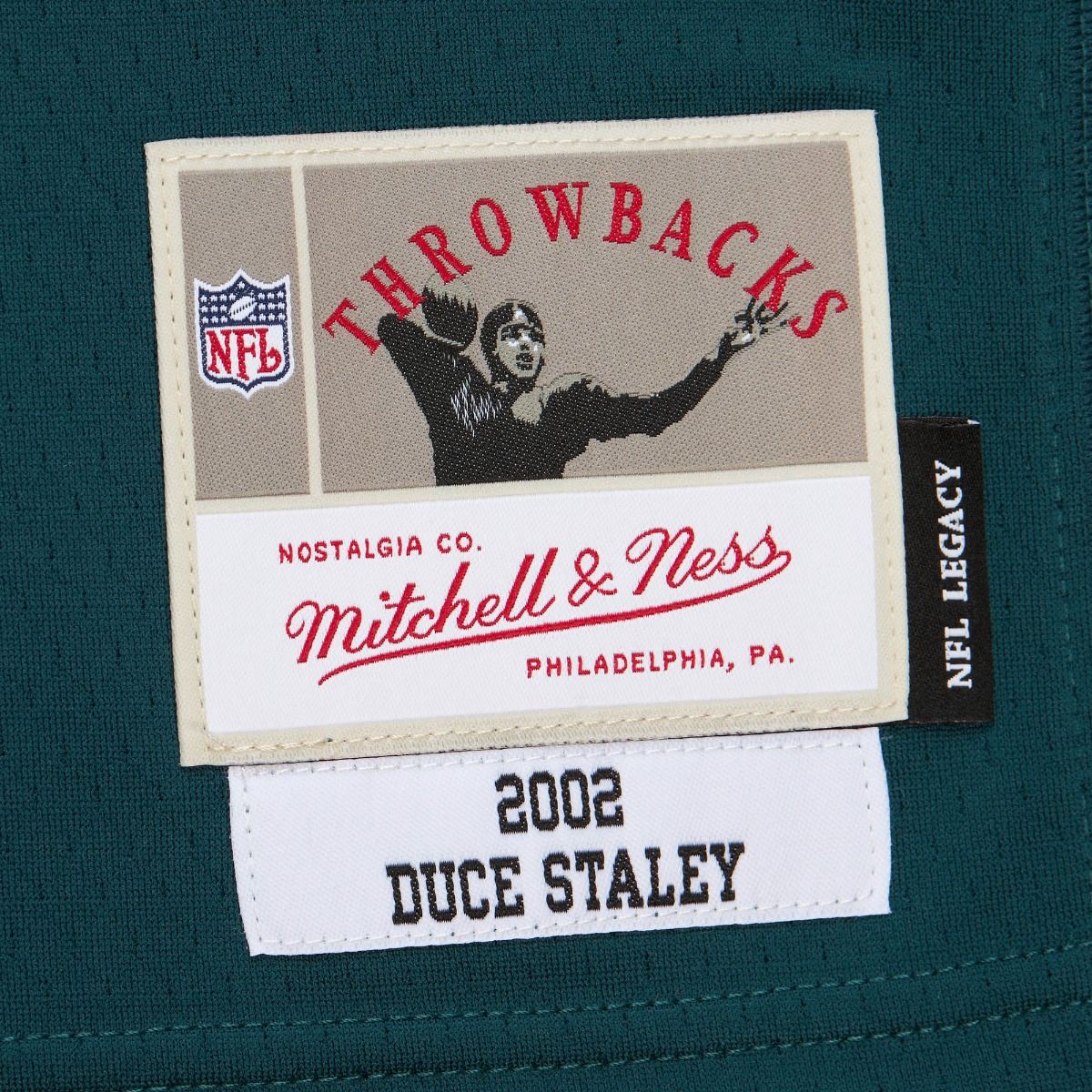 Mitchell & Ness Men's NFL Dark Jersey Eagles 2002 Duce Staley