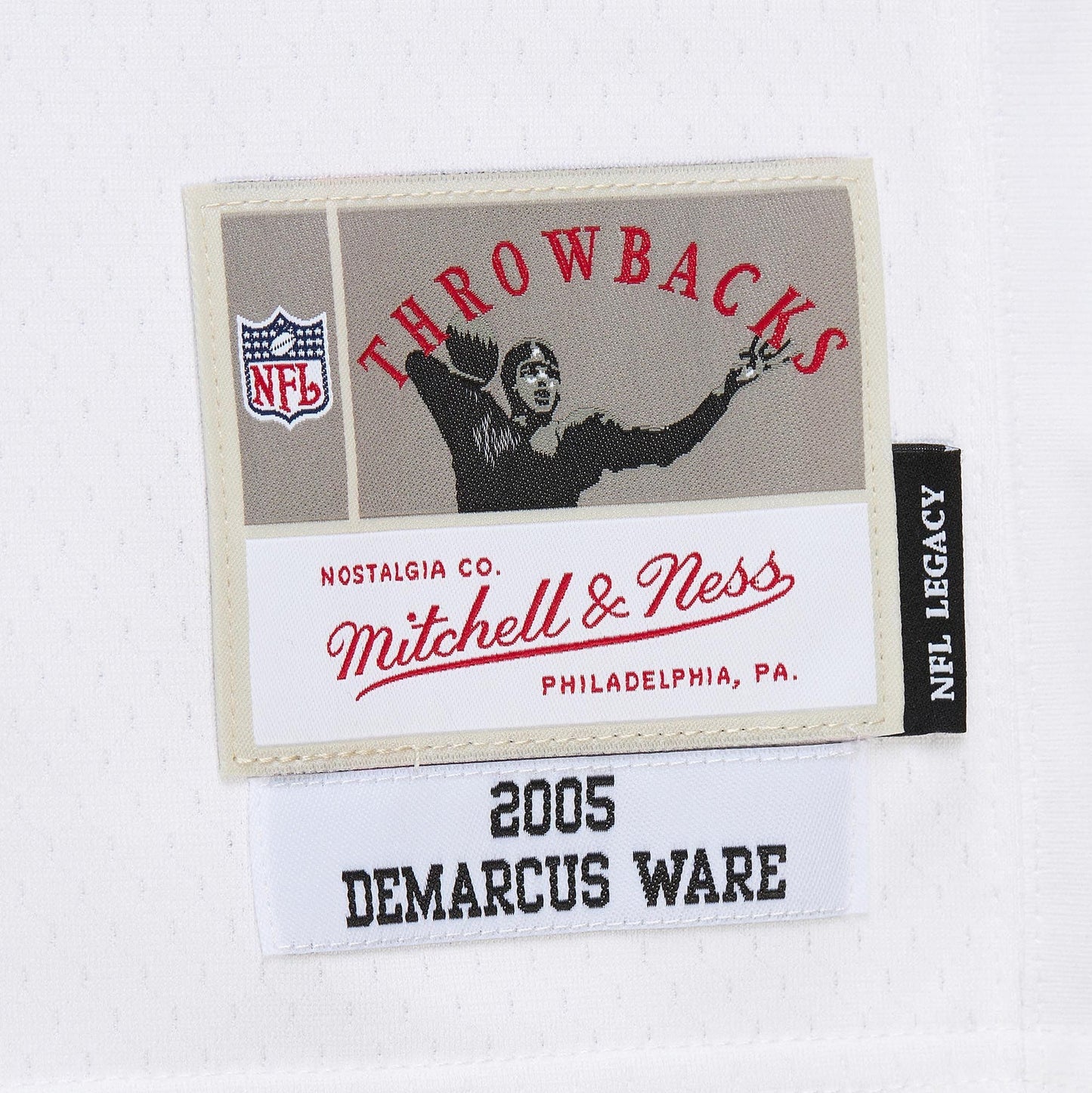 Men's Mitchell & Ness NFL White Jersey Cowboys 2005 Demarcus Ware