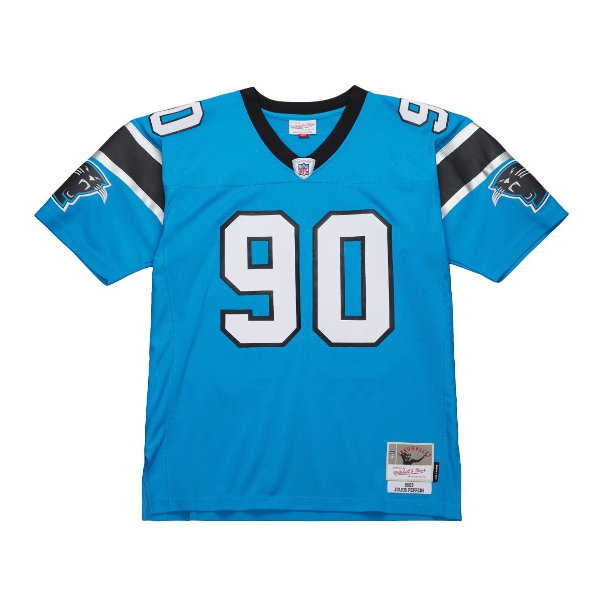 Men's Mitchell & Ness NFL Alternate Blue Jersey Panthers 2003 Julius Peppers
