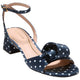 NAVY/WHITE POLKA DOT SATIN