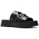 1 Black leather