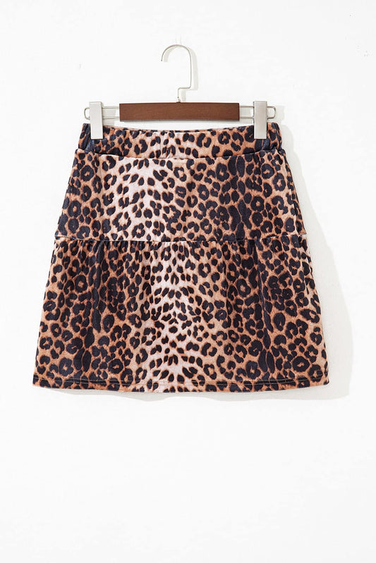 Threaded Pear Giohana Patchwork Hot Mini Skirt