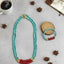 Turquoise & red