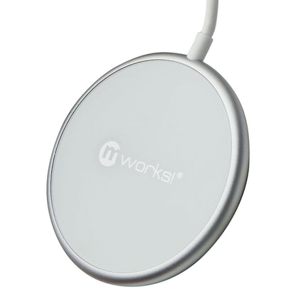 Mworks! Mpower! (15w) Magnet Wireless Charger for Smartphones - White