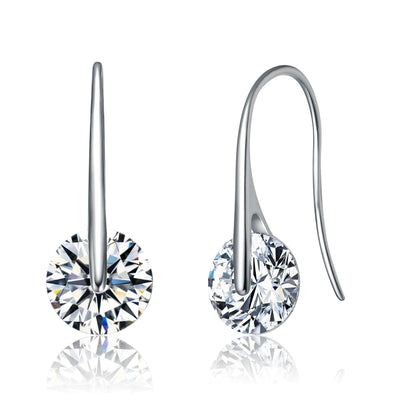 Stylish Solitaire Drop Earrings