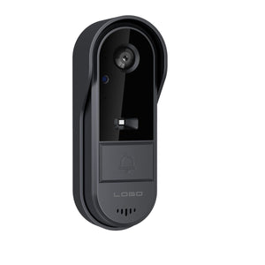 Leo Rosi 1080P HD Waterproof WiFi Video Doorbell Camera with Night Vision (Black)