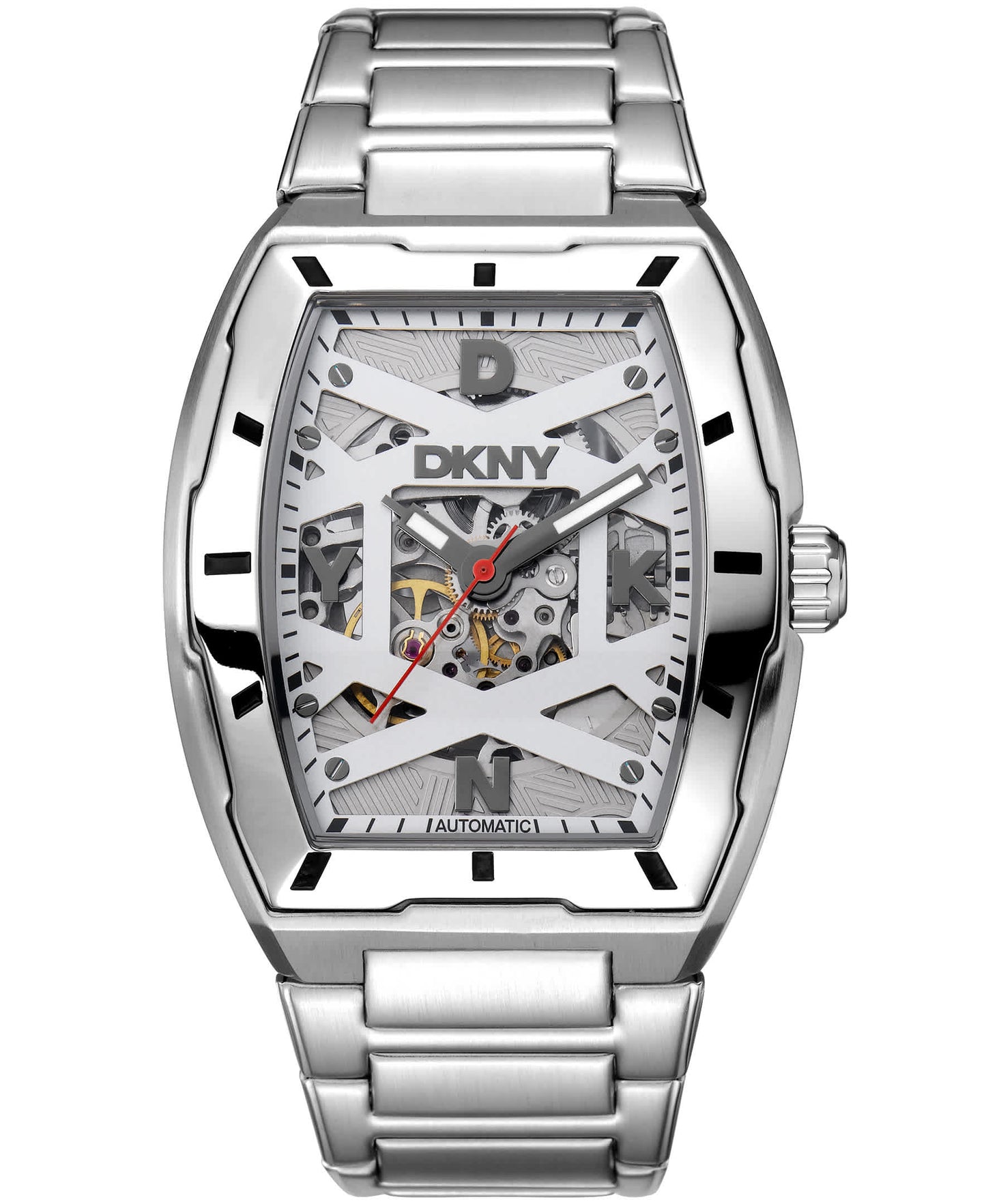 Dk1g048m0085 ACTIVE Urban Automatic Black Dial Silver Men's Watch