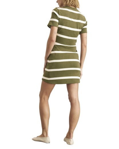 FRNCW-FERN/CREAM WIDE STRIPE-