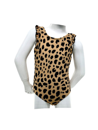 Marina West 3 Layered Skirt One Piece Swimsuit (F1806) - Leopard