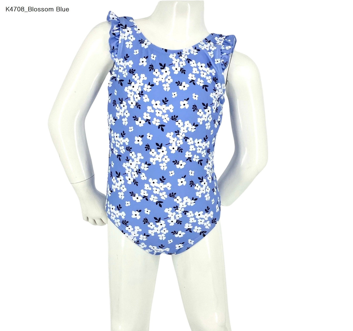 Marina West K4708 Kids One-Piece Swimsuit (Blossom Blue)