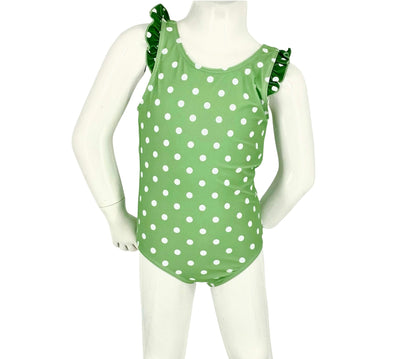 Marina West K4708 One Piece Swimsuit (Mint Wht Dot)