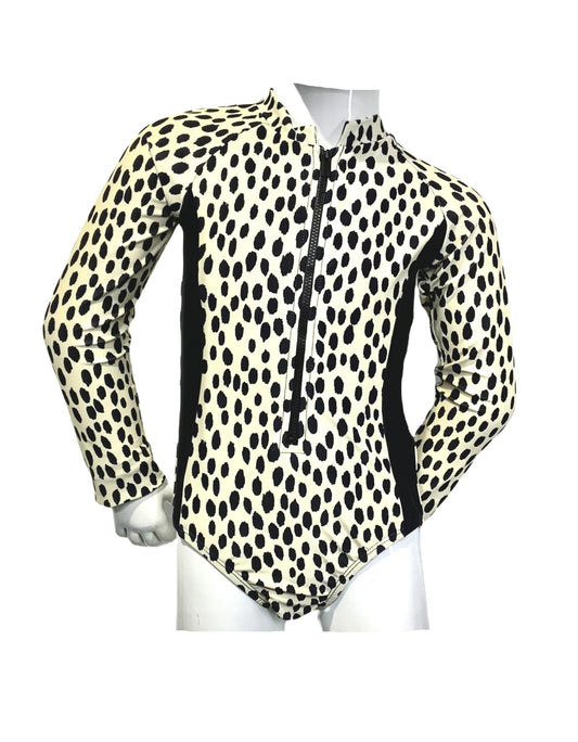 Marina West K4802 Kids One-Piece Rash Guard Swimsuit (Serval)