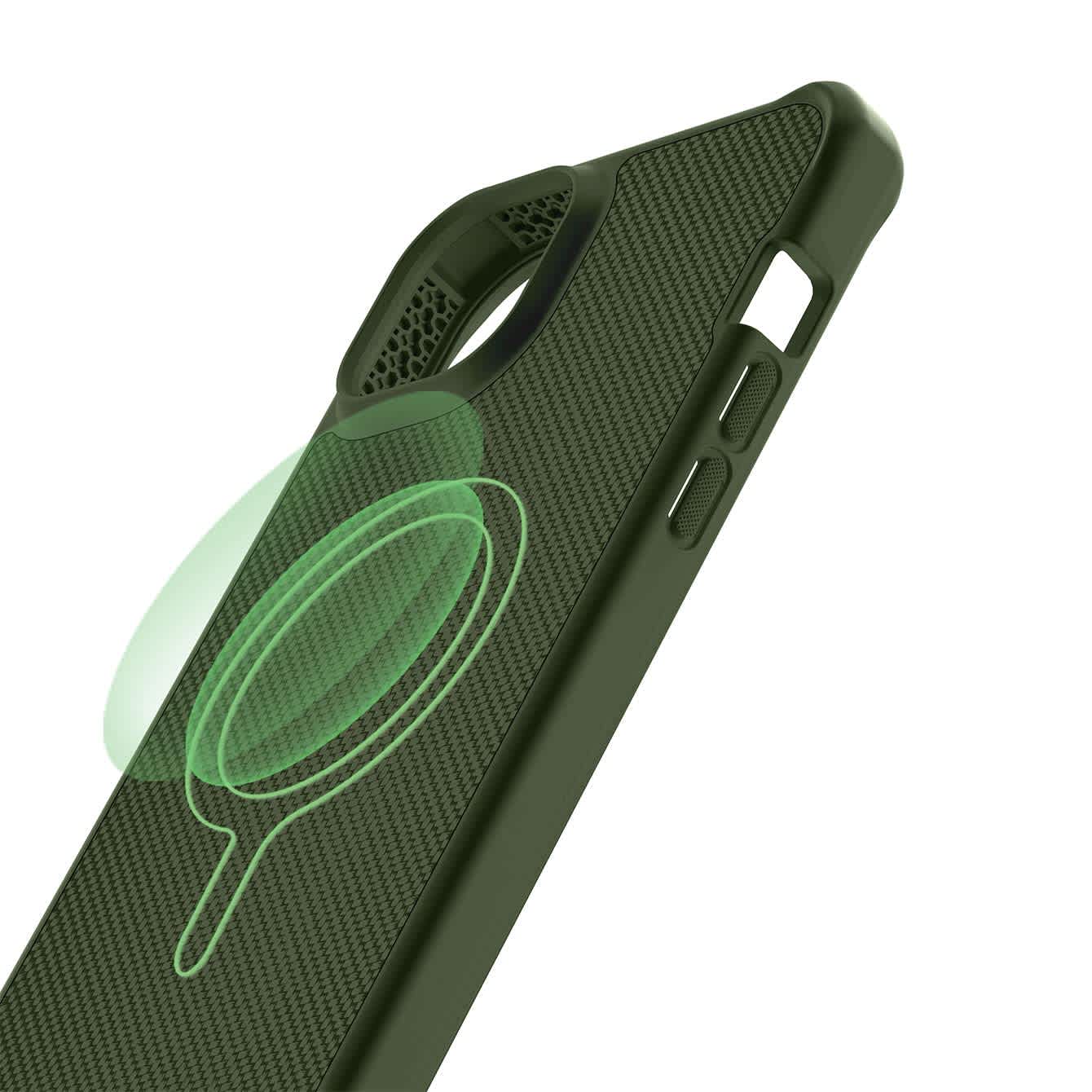 Itskins Supreme R // Spark Magnetic Protective Phone Case Compatible with Iphone 14/13, Compatible with Magsafe, Slim Hybrid Case, Anti-Yellowing, Military Shockproof Cover - Spark Transparent