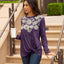Purple and White Floral