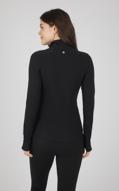 Interlink Ribbed Princess Seam Performance Jacket - Our Earthy Story