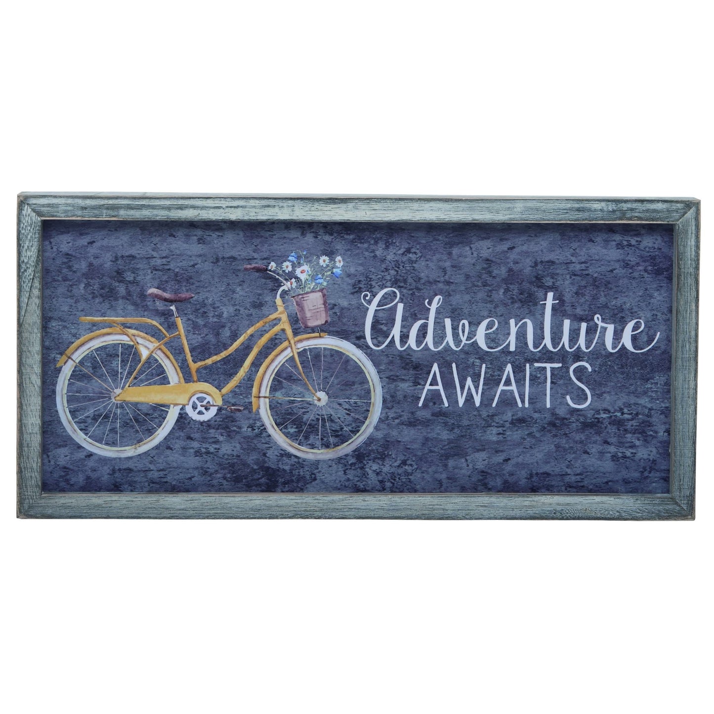 MDF Enjoy the Ride Sign Set of 2 Spring Home Decorations Wall Sign Panels for Spring and Summer