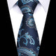 Midnight Blue with Aqua Paisley