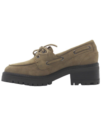 OLIVE SUEDE-