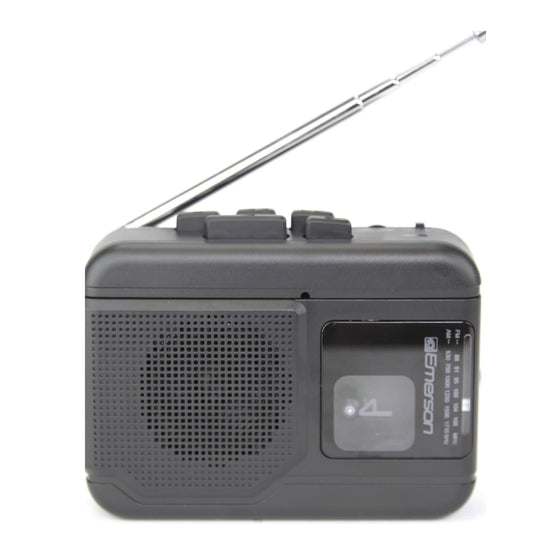 Emerson Portable Cassette Player with Bluetooth Out - Gray