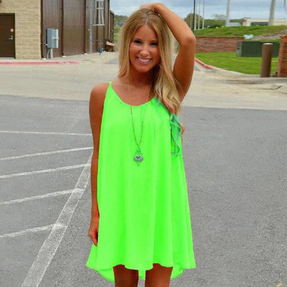 Seaside Dream Chiffon Sundress - Effortless Elegance for Sunny Days