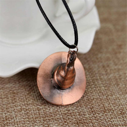 Rose Goldtone Magic Hat Pendant Necklace