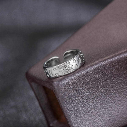 Silvertone Adjustable Botany Toe Ring Set