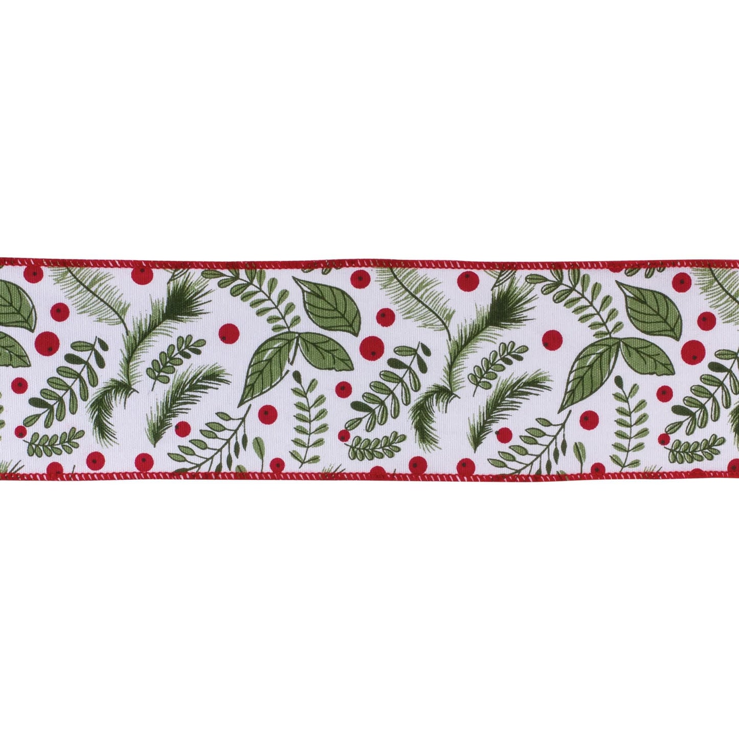Melrose International Holiday Foliage Ribbon 4" x 10 yds.