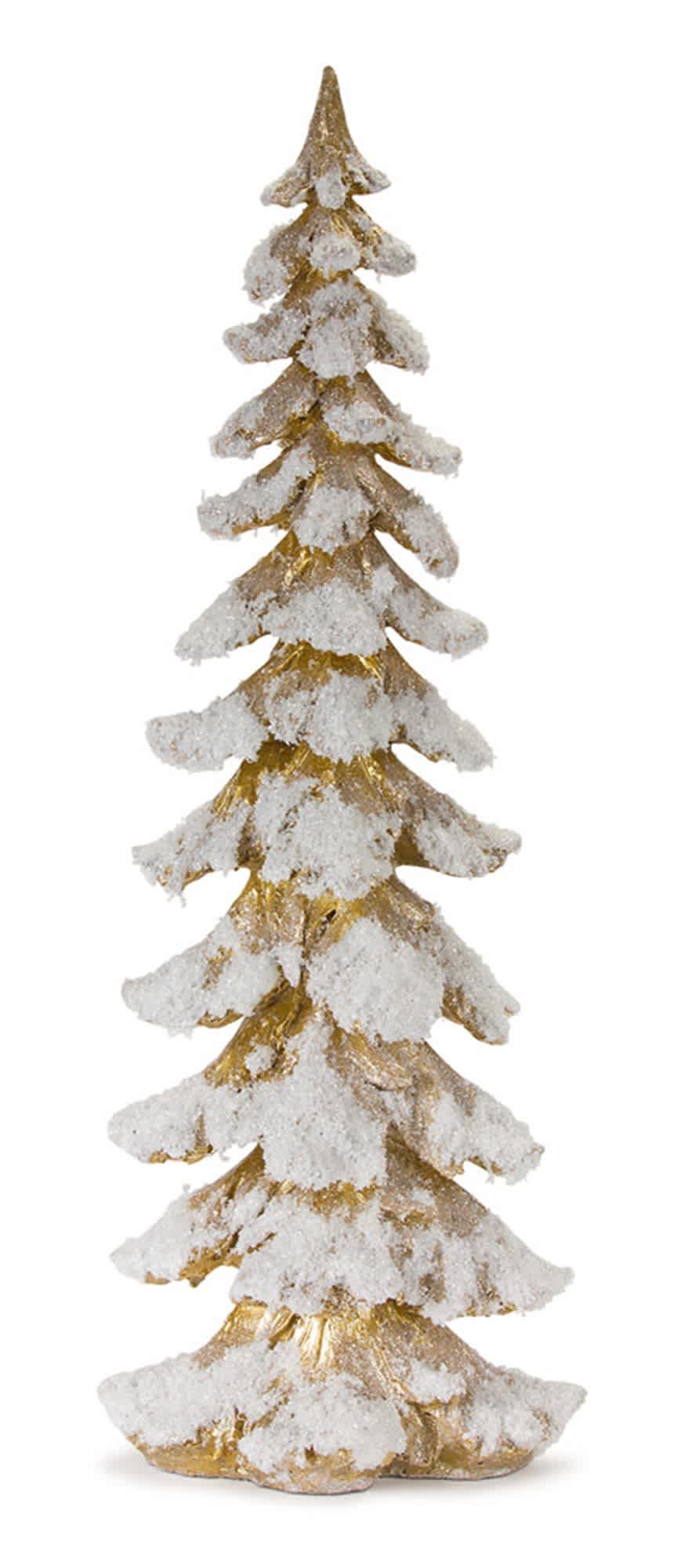 Melrose International Gold Flocked Pine Tree 26"H