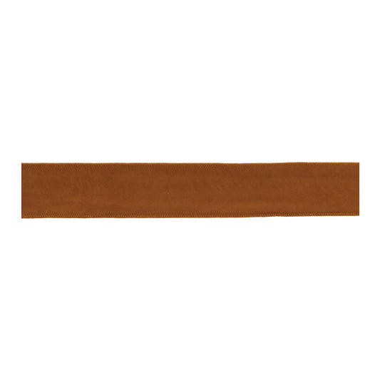 Melrose International Burnt Orange Polyester Wired Ribbon (Set of 2)