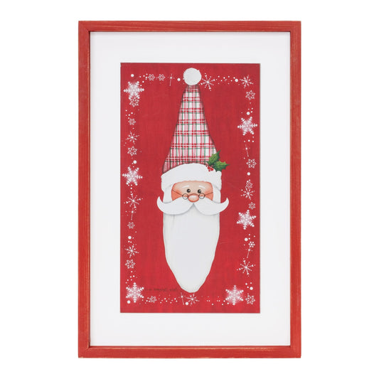 Melrose International Traditional Santa Snowflake Wall Plaque 18"H