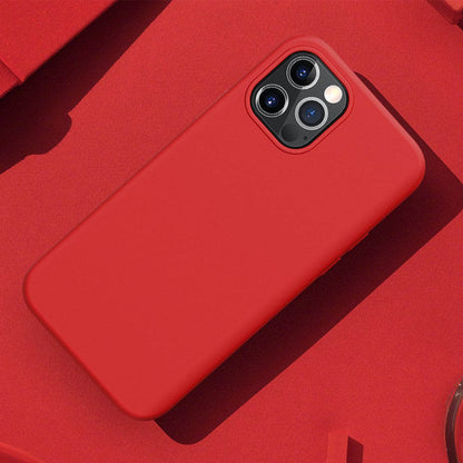 Base Liquid Silicone Gel/Rubber Case Iphone 12 / Iphone 12 Pro (6.1) - Red