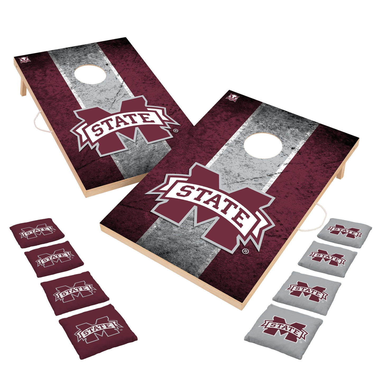 Mississippi State Bulldogs 2x3 Solid Wood Cornhole Game