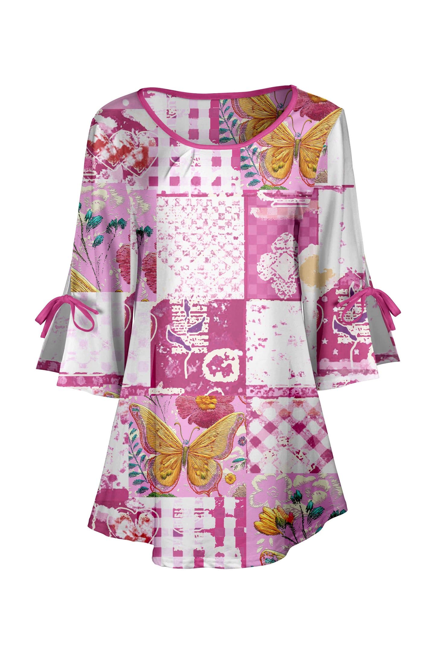 Pink Butterfly Patchwork-