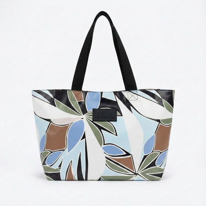 BLK TAN ABSTRACT-