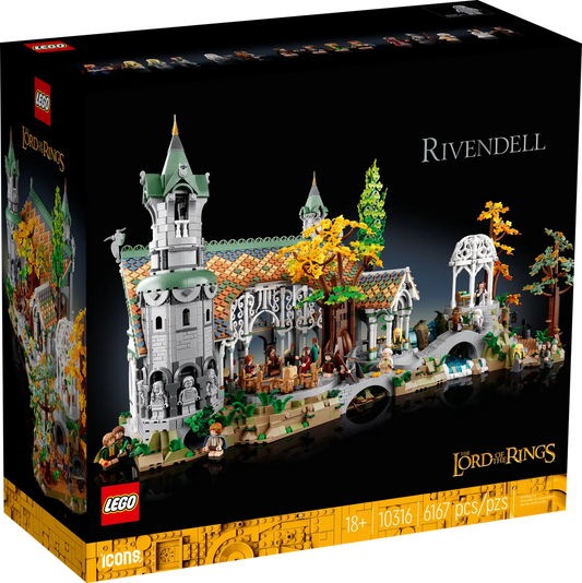 LEGO Icons The Lord of The Rings: Rivendell Building Set for Adults, Ages 18+ - LOTR Bedroom or Home Decor - Gift for Men & Women - 10316