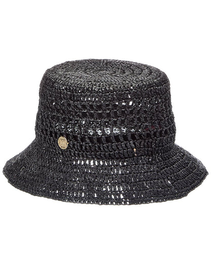 Bruno Magli Crochet Short Brim Bucket Hat