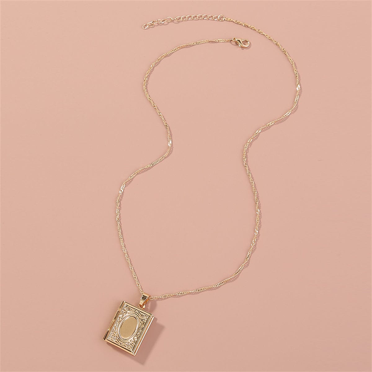 Goldtone Book Locket