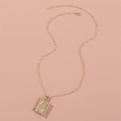 Goldtone Book Locket