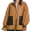 KHAKI/DARK BROWN