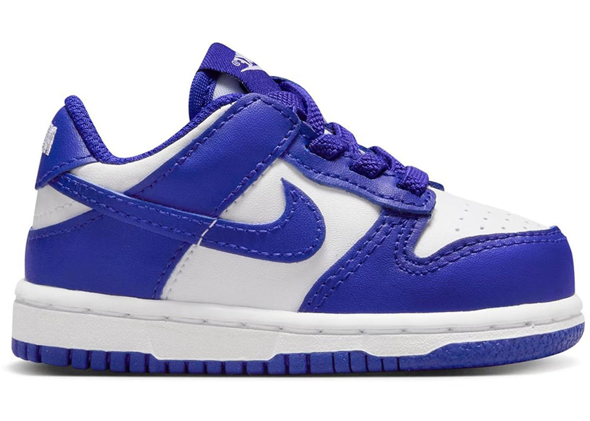 Nike Dunk Low Toddlers' (TD) Sneakers — White/Concord Leather Low-Top
