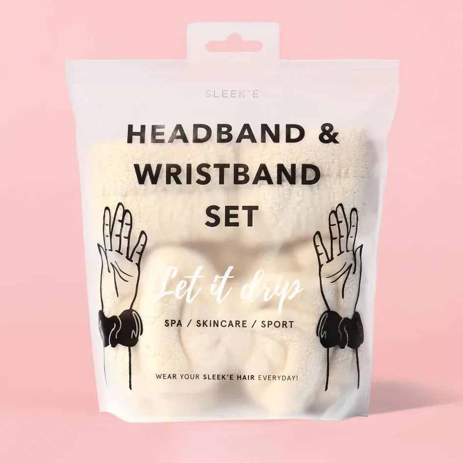 Let it Drip (Headband + Wristbands) Sand