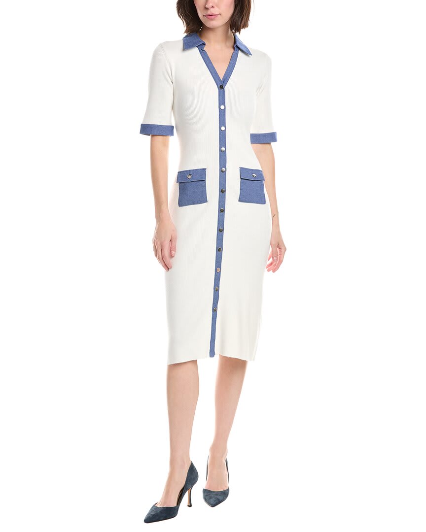 WHITE WITH DENIM-