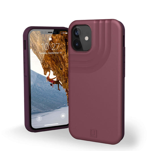 Urban Armor Gear [U] by Uag Designed for Iphone 12 Mini Case [5.4-Inch Screen] Anchor Shock Absorbing Slim Fit Sleek Stylish Protective Phone Cover, Matte Aubergine