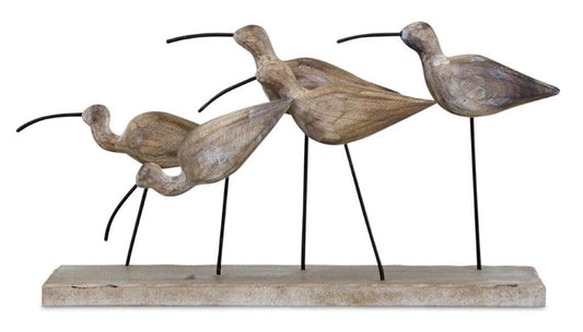 Melrose International Wooden Sea Bird Sculpture 13"L