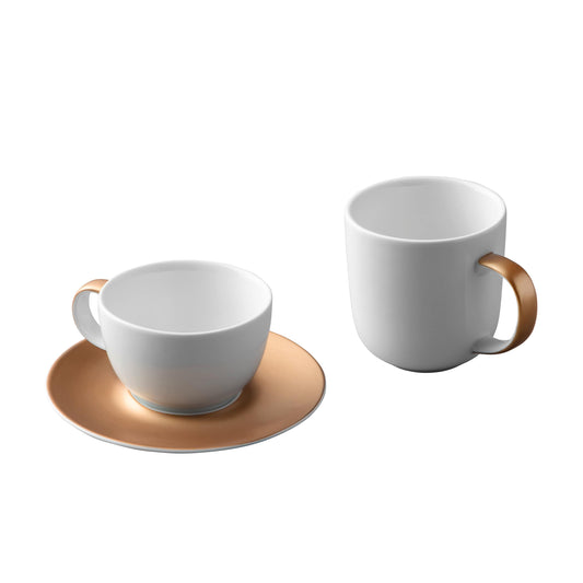 White and Gold-