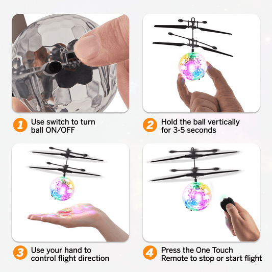 2-Pack: Force1 Orbiter Flying Orb Ball Hand Operated Drones