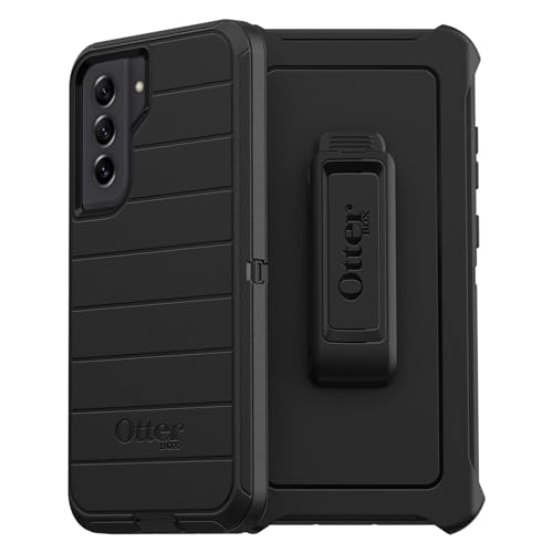 Otterbox Defender Series Case for Samsung Galaxy S21 Fe 5g (Only) - Holster Clip Included - Microbial Defense Protection - Non-Retail Packaging - Black